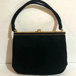 Koret black suede handle bag